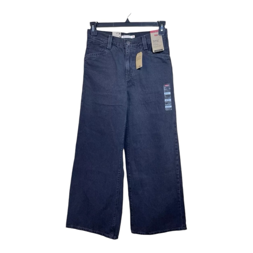 LEVI'S Women’s 26x31 (28x31) Baggy ‘94 Wide Leg Black Mid-Ride Jeans NWT